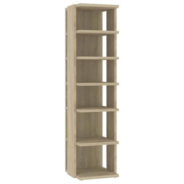 vidaXL Παπουτσοθήκη Sonoma Δρυς 27,5x27x102 εκ. από Επεξεργασμένο Ξύλο