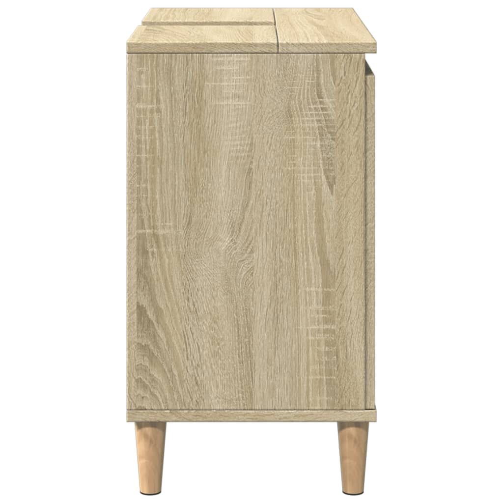 vidaXL Ντουλάπι Νιπτήρα Sonoma Δρυς 58x33x60 εκ. Επεξεργασμένο Ξύλο