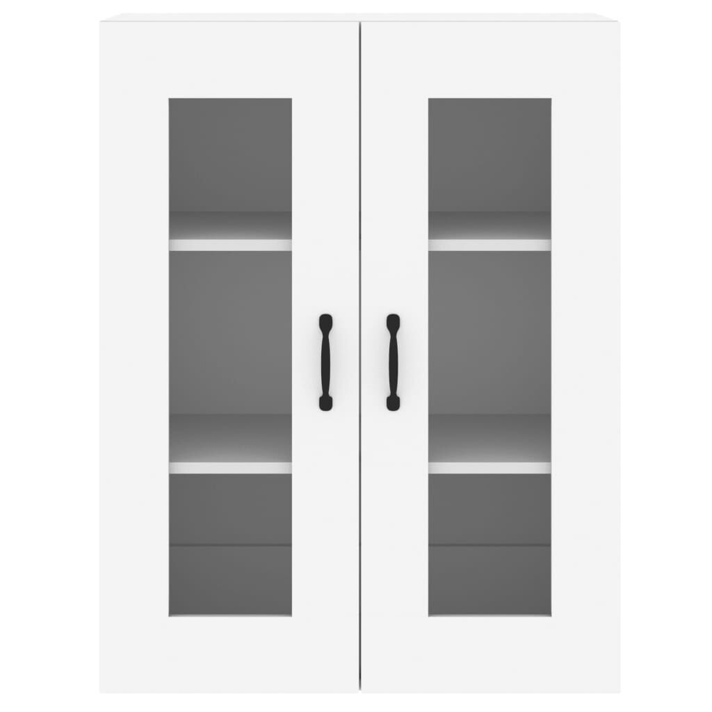 vidaXL Ντουλάπια Επιτοίχια 2 τεμ. Λευκά από Επεξεργασμένο Ξύλο