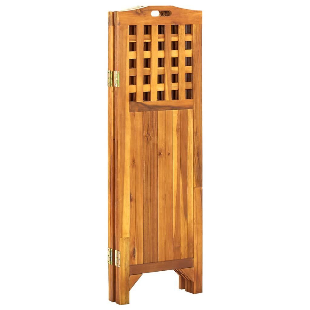 vidaXL Διαχωριστικό Δωματίου 4 Πάνελ 161x2x120 εκ. Μασίφ Ξύλο Ακακίας
