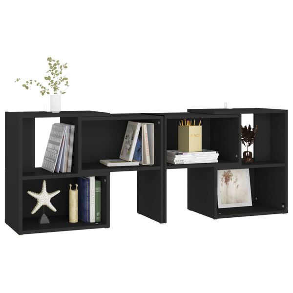 vidaXL Έπιπλο Τηλεόρασης Μαύρο 104 x 30 x 52 εκ. από Επεξ. Ξύλο