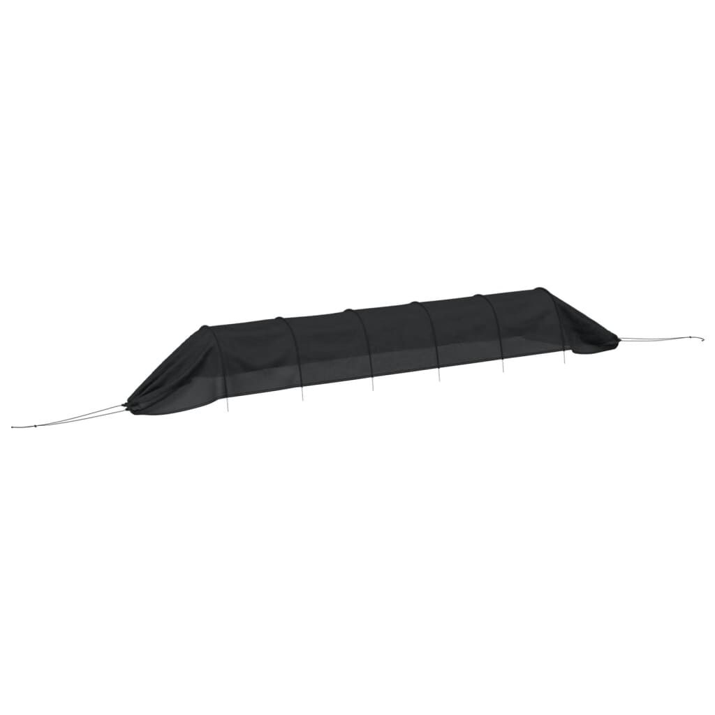 vidaXL Τούνελ Καλλιέρ. με Δίχτυ 2 τεμ. Μαύρα 300x50x48,5 εκ Χάλυβας/PE