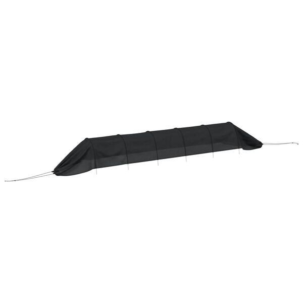 vidaXL Τούνελ Καλλιέρ. με Δίχτυ 2 τεμ. Μαύρα 300x50x48,5 εκ Χάλυβας/PE
