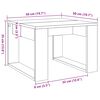 vidaXL Βοηθητικό Τραπέζι Artisan Δρυς 50 x 50 x 35 εκ. Επεξ. Ξύλο