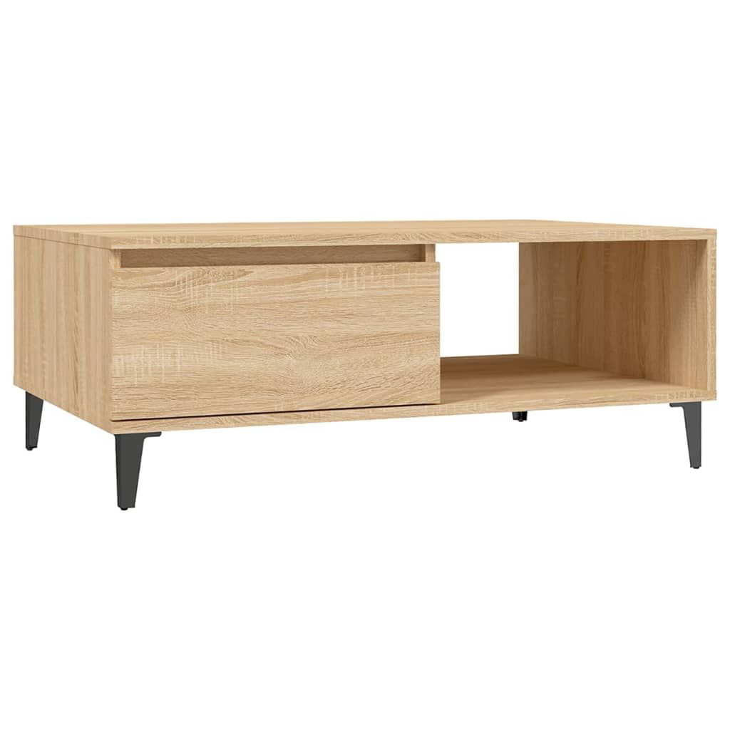 vidaXL Τραπεζάκι Σαλονιού Sonoma Δρυς 90x60x35 εκ. Επεξεργασμένο Ξύλο