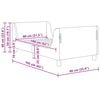 vidaXL Κρεβάτι Παιδικής Κρεβατοκάμαρας με Κεφαλάκι Κρεμ 80 x 160 cm