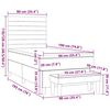 vidaXL &Kappa;&rho;&epsilon;&beta;ά&tau;&iota; Boxspring &mu;&epsilon; &Sigma;&tau;&rho;ώ&mu;&alpha; &Sigma;&kappa;&omicron;ύ&rho;&omicron; &Pi;&rho;ά&sigma;&iota;&nu;&omicron; 90x200 &epsilon;&kappa;. &Beta;&epsilon;&lambda;&omicron;ύ&delta;&iota;&nu;&omicron;
