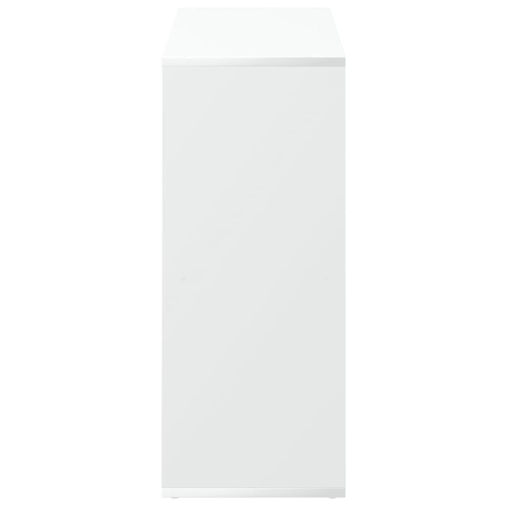 vidaXL Βιβλιοθήκη/Διαχωριστικό Χώρου Λευκό 69,5x29x69,5 εκ. Επεξ. Ξύλο