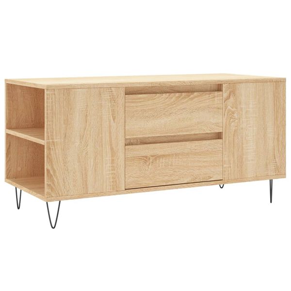 vidaXL Τραπεζάκι Σαλονιού Sonoma Δρυς 102x44,5x50 εκ. Επεξεργ. Ξύλο