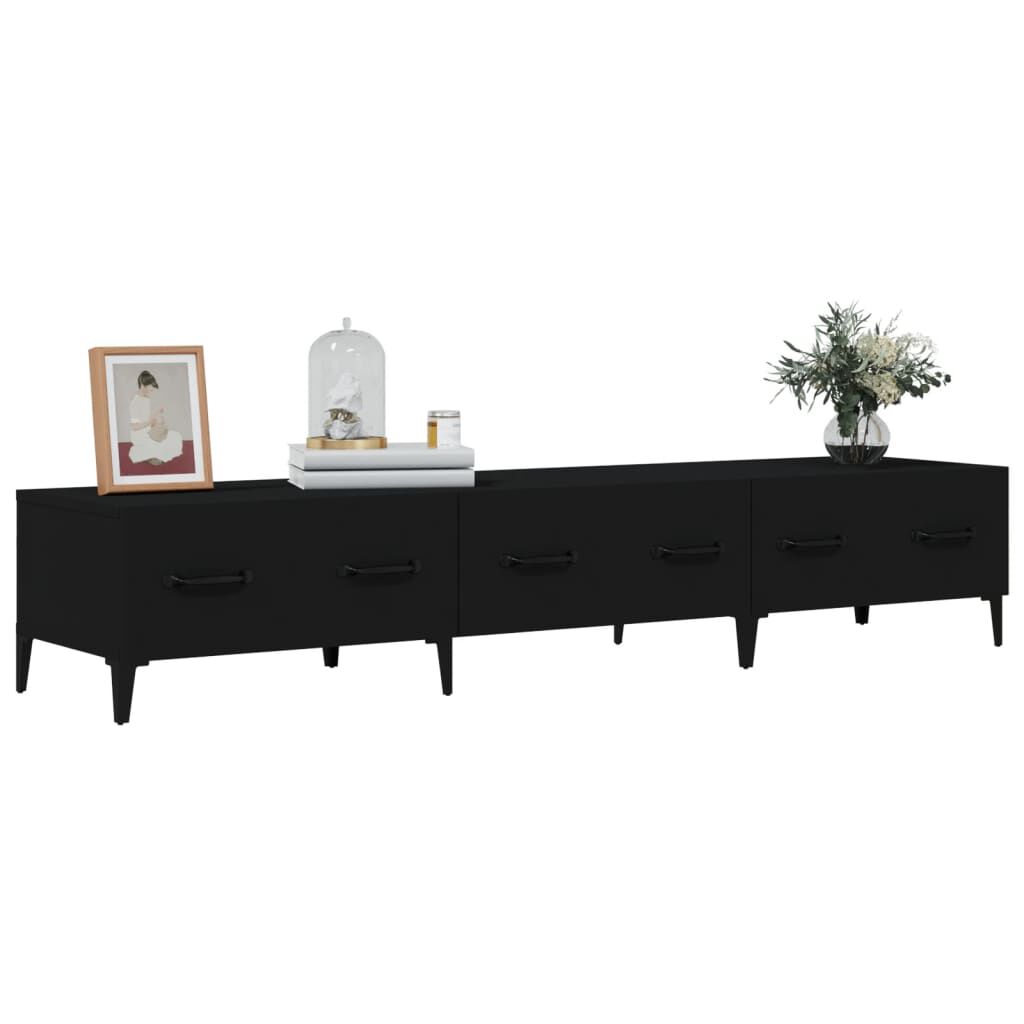 vidaXL Έπιπλο Τηλεόρασης Μαύρο 150x34,5x30 εκ. από Επεξεργασμένο Ξύλο