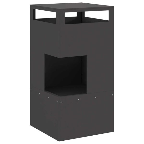 vidaXL Φωτιά Μαύρο 50 x 50 x 100 cm Κρύα έλαση από χάλυβα