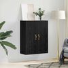 vidaXL Επιτοίχιο ντουλάπι Μαύρη δρυς 69.5 x 34 x 90 εκ.