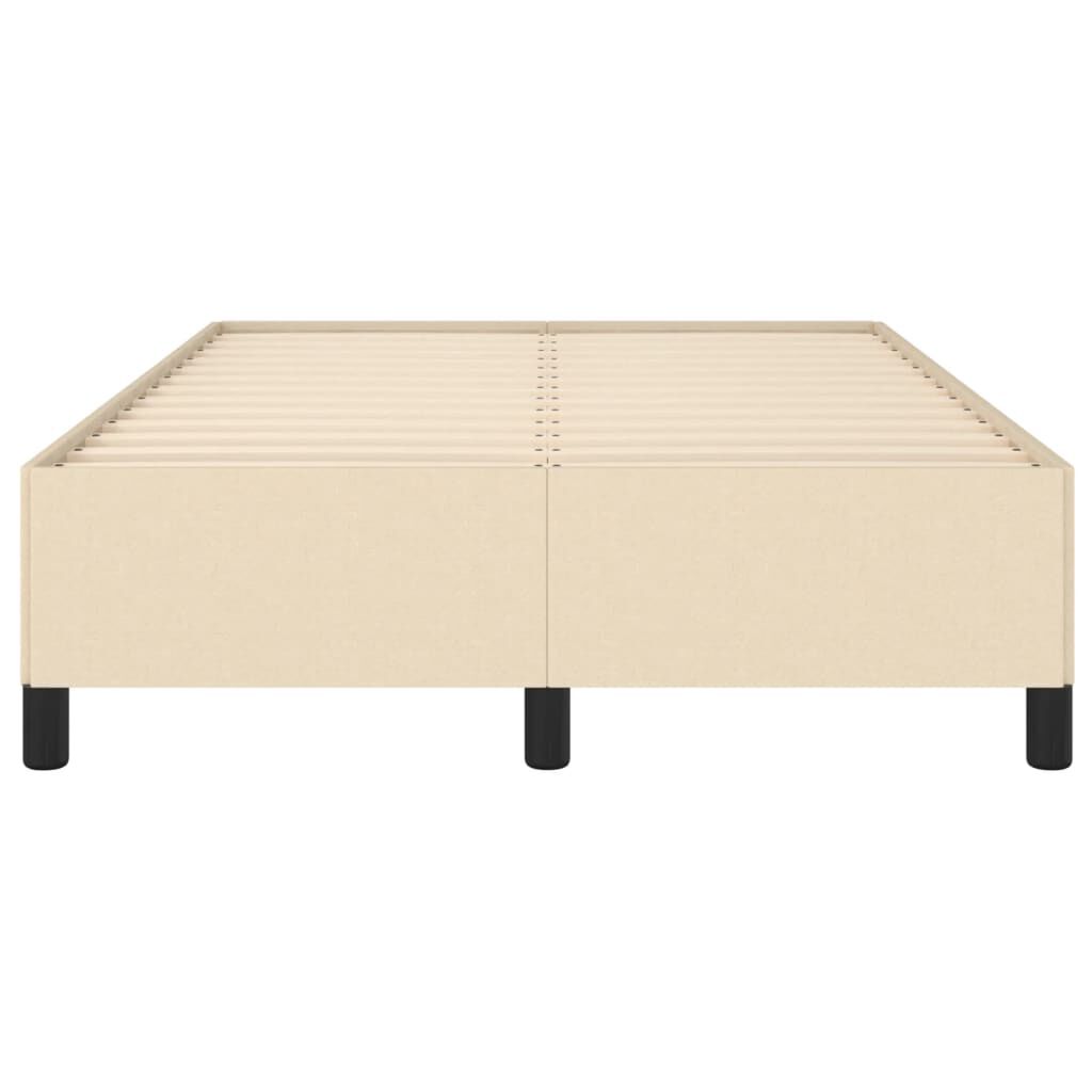 vidaXL Σκελετός Κρεβατιού Χωρίς Στρώμα Κρεμ 120x200 εκ. Υφασμάτινο