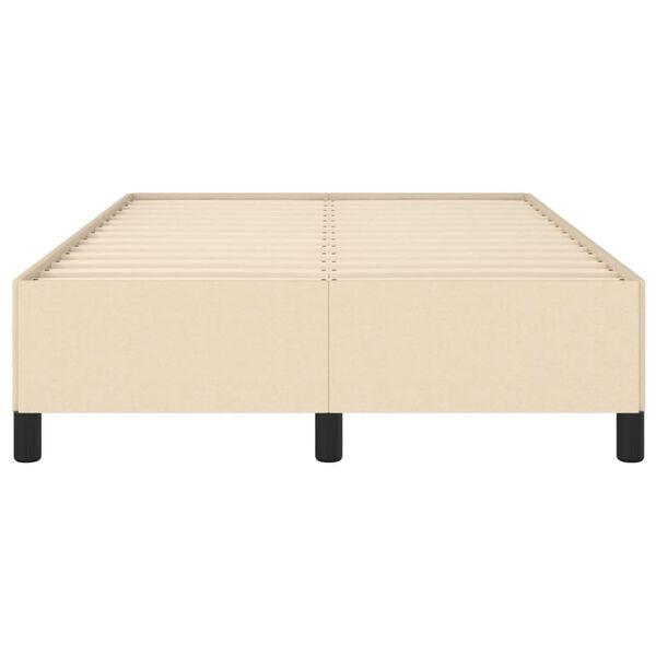 vidaXL Σκελετός Κρεβατιού Χωρίς Στρώμα Κρεμ 120x200 εκ. Υφασμάτινο