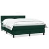 vidaXL Box Spring &kappa;&rho;&epsilon;&beta;ά&tau;&iota; &mu;&epsilon; &sigma;&tau;&rho;ώ&mu;&alpha; &sigma;&kappa;&omicron;ύ&rho;&omicron; &pi;&rho;ά&sigma;&iota;&nu;&omicron; 160x220cm &Beta;&epsilon;&lambda;&omicron;ύ&delta;&iota;&nu;&omicron;