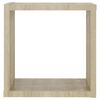 vidaXL Ράφια Κύβοι Τοίχου 2 τεμ. Sonoma Δρυς 30 x 15 x 30 εκ.
