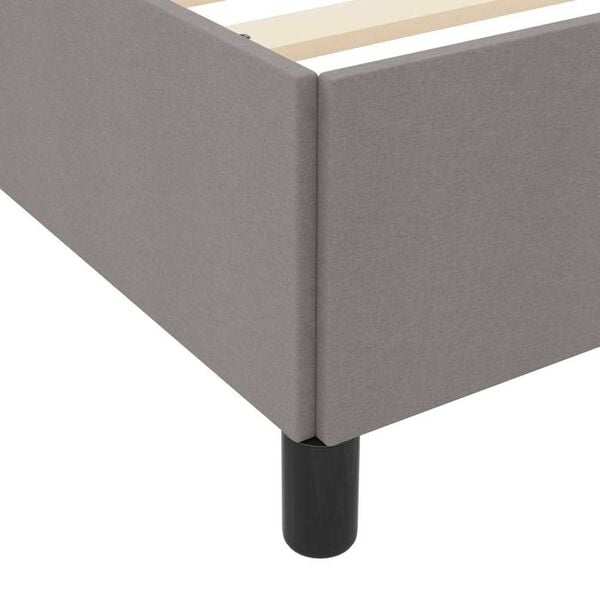 vidaXL Κρεβάτι με ελατήρια Ταμπά και Μαύρο 160 x 200 cm
