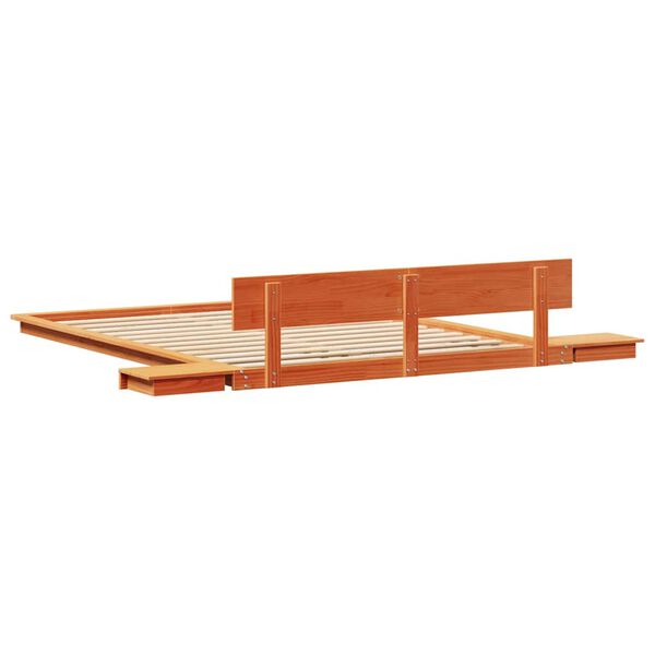 vidaXL Σκελετός Κρεβατιού Καφέ 150 x 200 cm ξύλο