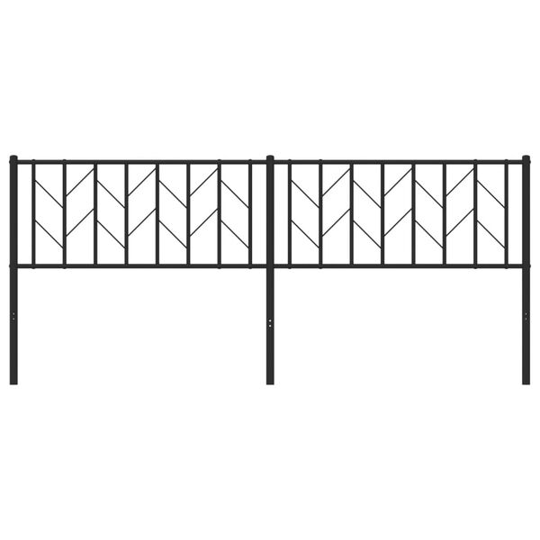 vidaXL Κεφαλάρι Μαύρο 200 εκ. Μεταλλικό