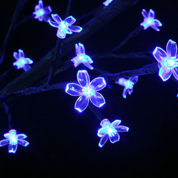 vidaXL Χριστουγεννιάτικο Δέντρο Κερασιά 600 LED Μπλε Φως 300 εκ.
