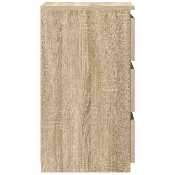 vidaXL Κομοδίνα 2 τεμ. Sonoma Δρυς 40 x 35 x 62,5 εκ. από Επεξ. Ξύλο