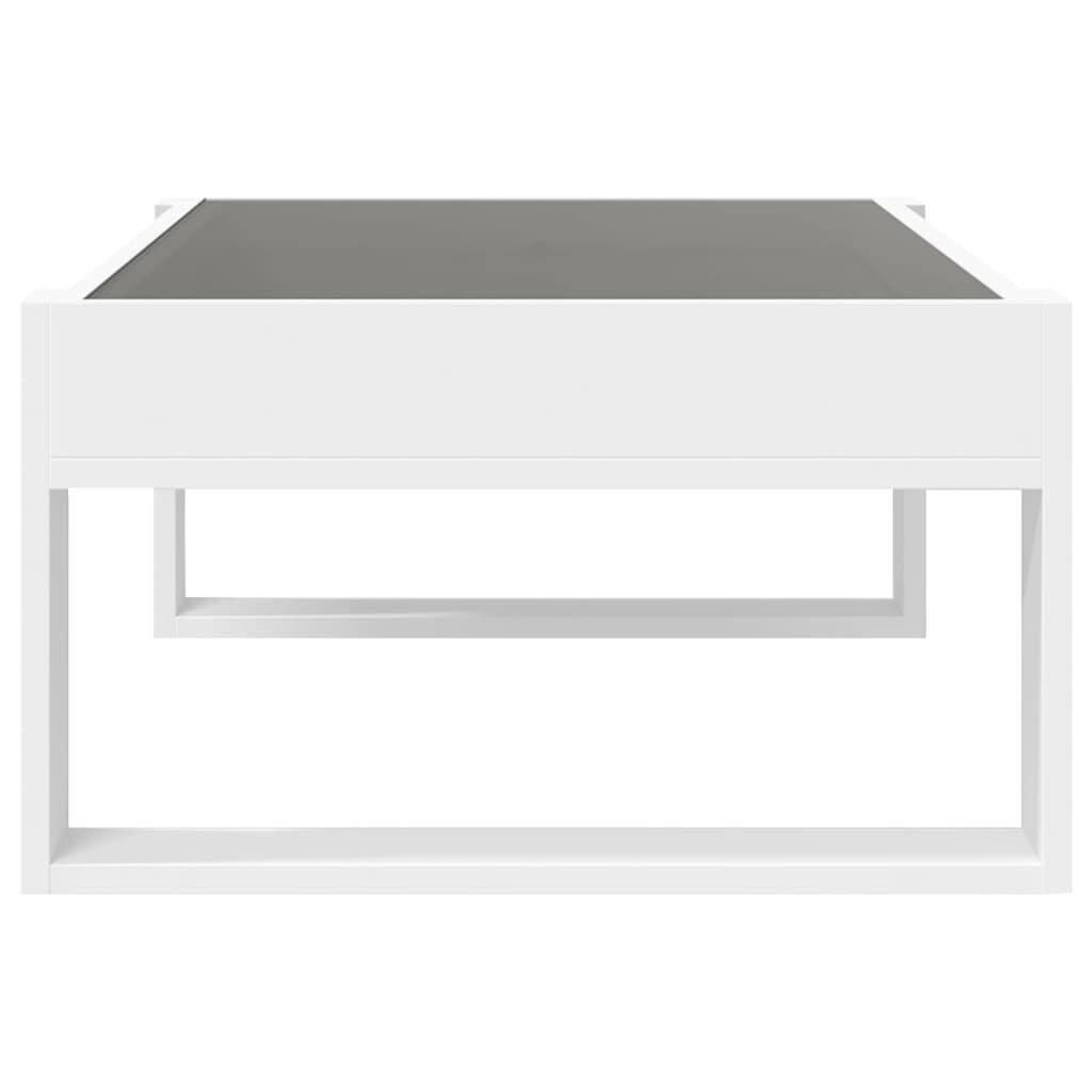 vidaXL Τραπεζάκι Σαλονιού Infinity LED Λευκό 90x53x30 εκ.