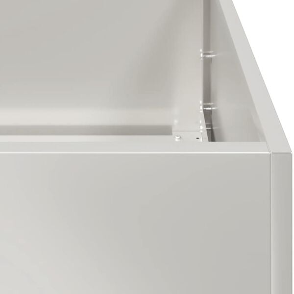 vidaXL Ζαρντινιέρα 40x40x80 εκ. από Ανοξείδωτο Ατσάλι