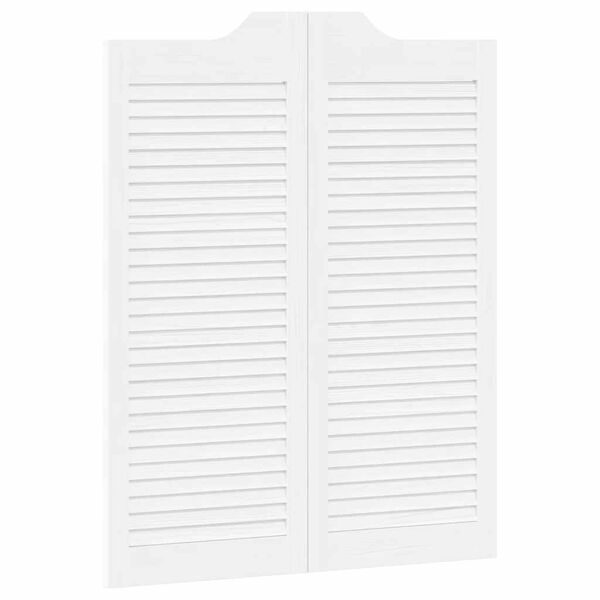 vidaXL Swing Doors Louvred Design 2 &zeta;&epsilon;&upsilon;&gamma;ώ&nu; &Lambda;&epsilon;&upsilon;&kappa;ό 100x80 cm