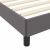 vidaXL Κρεβάτι με στρώμα Γκρι 140 x 200 cm Τεχνητό δέρμα