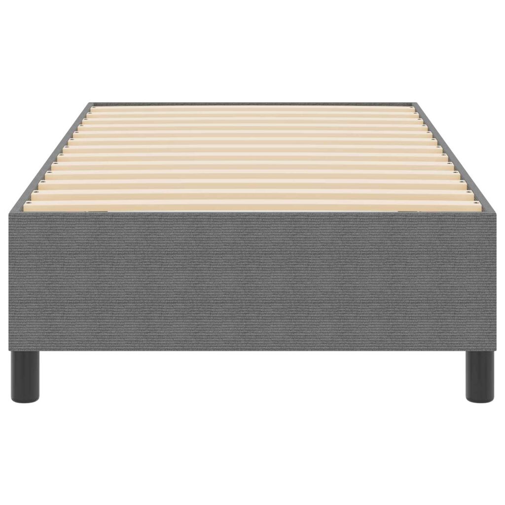 vidaXL Κρεβάτι με στήριξη Light Grey 80x200 cm από κορντουρόι