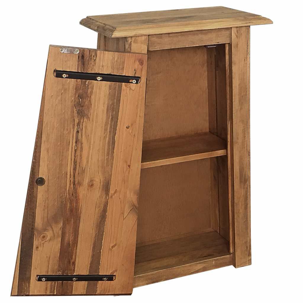 vidaXL Ντουλάπι Μπάνιου Επίτοιχο 42x23x70 εκ. Μασίφ Ανακυκλωμένο Πεύκο