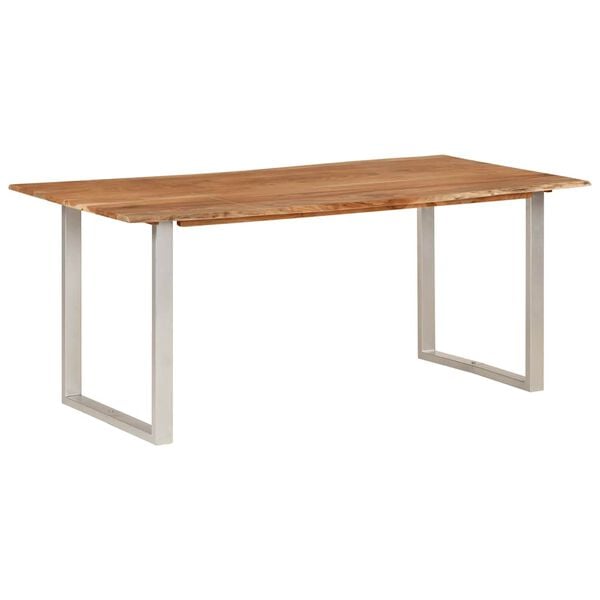 vidaXL Τραπεζαρία 180 x 90 x 76 εκ. από Μασίφ Ξύλο Ακακίας
