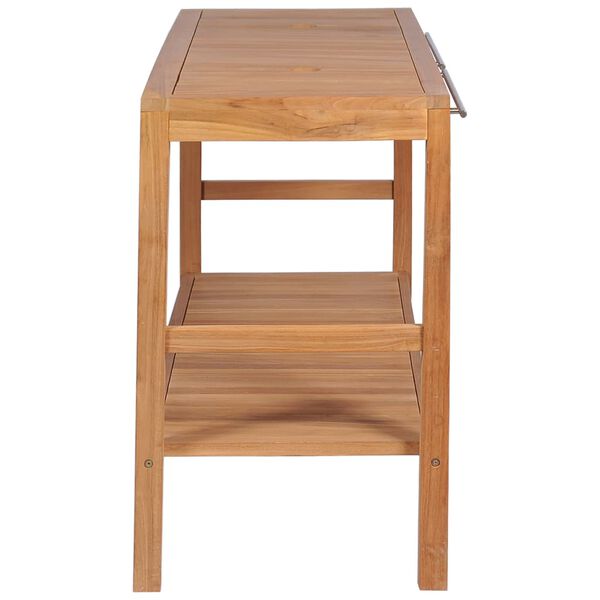 vidaXL Έπιπλο Μπάνιου 132 x 45 x 75 εκ. από Μασίφ Ξύλο Teak
