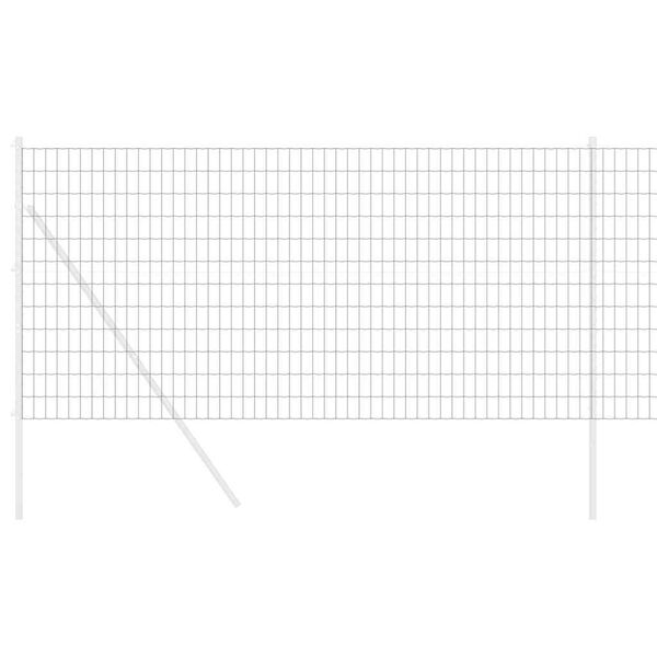 vidaXL Φράχτης Εuro Γκρι 1 x 25 m Σίδηρος με επικάλυψη PVC