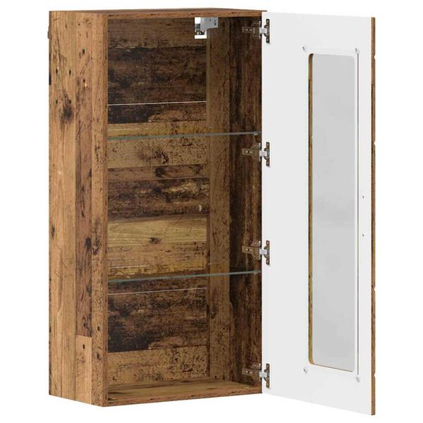 vidaXL Ντουλάπα τοίχου Παλαιό ξύλο 55 x 29 x 100 εκ Επεξεργασμένο ξύλο