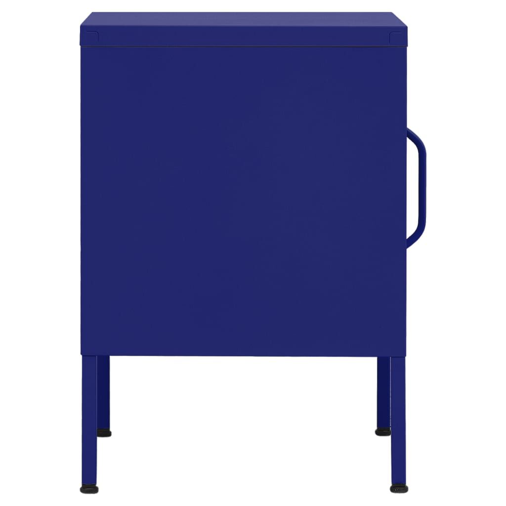 vidaXL Κομοδίνο Ναυτικό Μπλε 35 x 35 x 51 εκ. από Ατσάλι