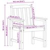 vidaXL Καρέκλα φαγητού κήπου 2 pcs Λευκό 65.5 x 59 x 88 εκ HDPE