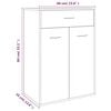 vidaXL Παπουτσοθήκη Γκρι Sonoma 60x35x84 εκ. από Επεξεργασμένο Ξύλο