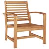 vidaXL Καρέκλες Κήπου 2 pcs Φυσικό 60 x 65 x 76.5 εκ Μασίφ ξύλο teak