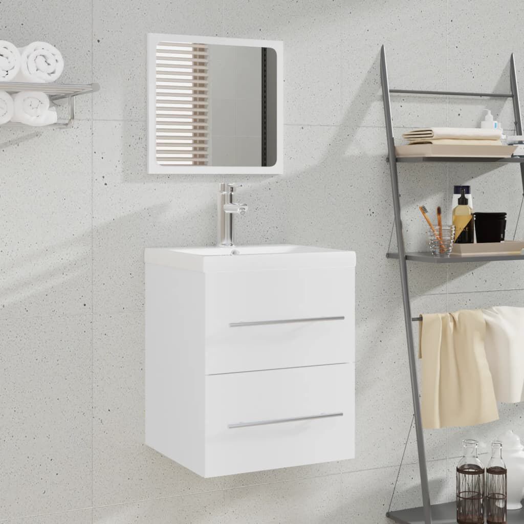 vidaXL Ντουλάπι Μπάνιου με Καθρέφτη Λευκό 41x38,5x48 εκ.