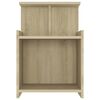 vidaXL Κομοδίνο Sonoma Δρυς 40 x 35 x 60 εκ. από Επεξ. Ξύλο