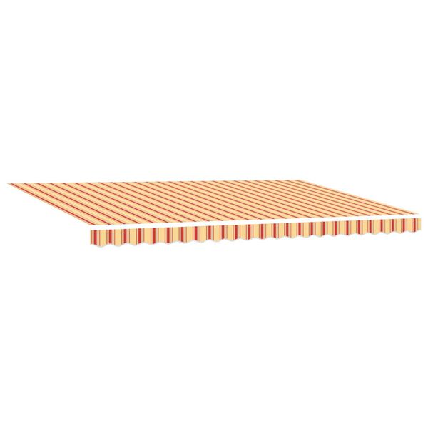vidaXL Manual Retractable Awning της σε Πορτοκαλί και Κίτρινο 500x350 εκ.