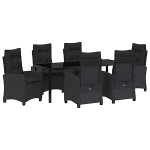 vidaXL &Sigma;έ&tau; &phi;&alpha;&gamma;&eta;&tau;&omicron;ύ &gamma;&iota;&alpha; &kappa;ή&pi;&omicron; &mu;&epsilon; &mu;&alpha;&xi;&iota;&lambda;ά&rho;&iota; 7 pcs &Mu;&alpha;ύ&rho;&omicron; &sigma;&upsilon;&nu;&theta;&epsilon;&tau;&iota;&kappa;ό &rho;&alpha;&tau;ά&nu;