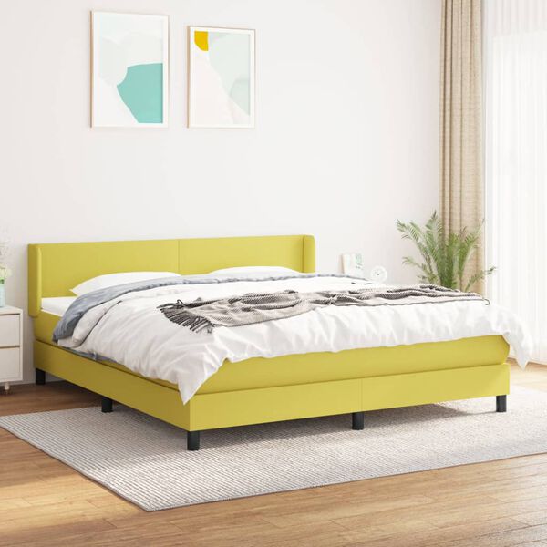 vidaXL &Kappa;&rho;&epsilon;&beta;ά&tau;&iota; Boxspring &mu;&epsilon; &Sigma;&tau;&rho;ώ&mu;&alpha; &Pi;&rho;ά&sigma;&iota;&nu;&omicron; 180x200 &epsilon;&kappa;.&Upsilon;&phi;&alpha;&sigma;&mu;ά&tau;&iota;&nu;&omicron;