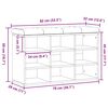 Πάγκος παπουτσιών vidaXL Artisan Oak 82x32x50 cm Κατασκευασμένο ξύλο