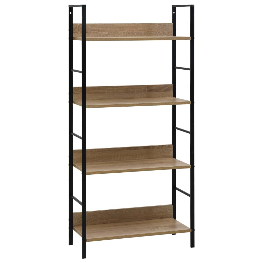 vidaXL Ραφιέρα 4 Επιπέδων Δρυς 60x27,6x124,5 εκ. Επεξεργασμένο Ξύλο