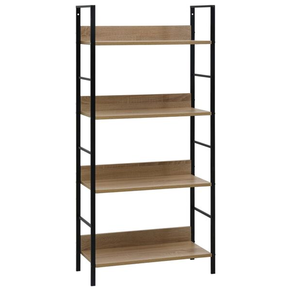 vidaXL Ραφιέρα 4 Επιπέδων Δρυς 60x27,6x124,5 εκ. Επεξεργασμένο Ξύλο