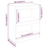 vidaXL Βιβλιοθήκη/Διαχωρ. Χώρου Γκρι 60x30x71,5 εκ. Μασίφ Ξύλο Πεύκου