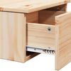 vidaXL Κομοδίνο με συρτάρι Καφέ 37 x 35 x 18.5 εκ Μασίφ ξύλο πεύκου