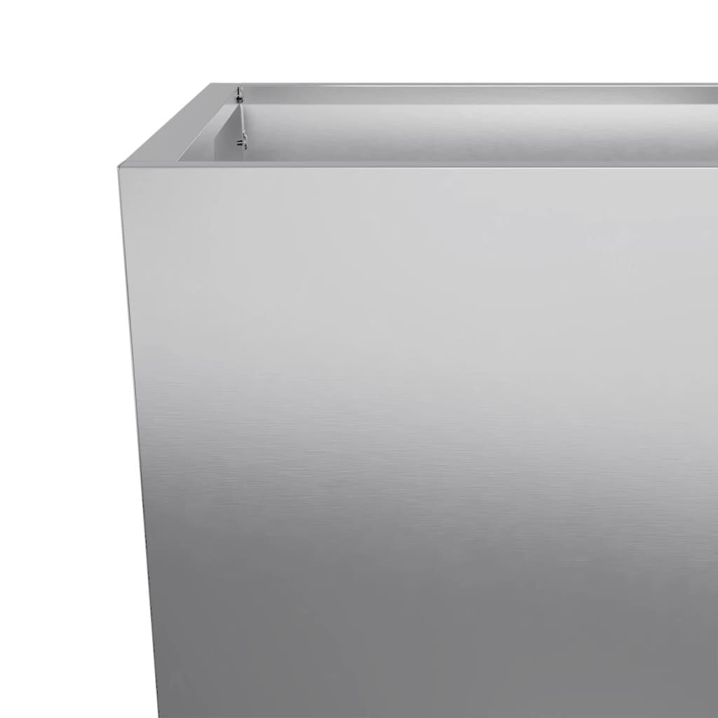 vidaXL Ζαρντινιέρα Κήπου 35x35x75 εκ. από Γαλβανισμένο Χάλυβα